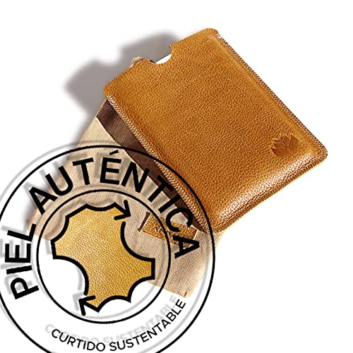 Miniatura 4 de Funda De Piel Para Libro Electrónico Ereader Ebook De 6 Pulgadas - Piel Auténtica - Woxter, Tagus, Bq, Energy, Spc, Inves, Papyre, Wolder, Nolim - 6 Universal - 100 Cuero Natural -A-