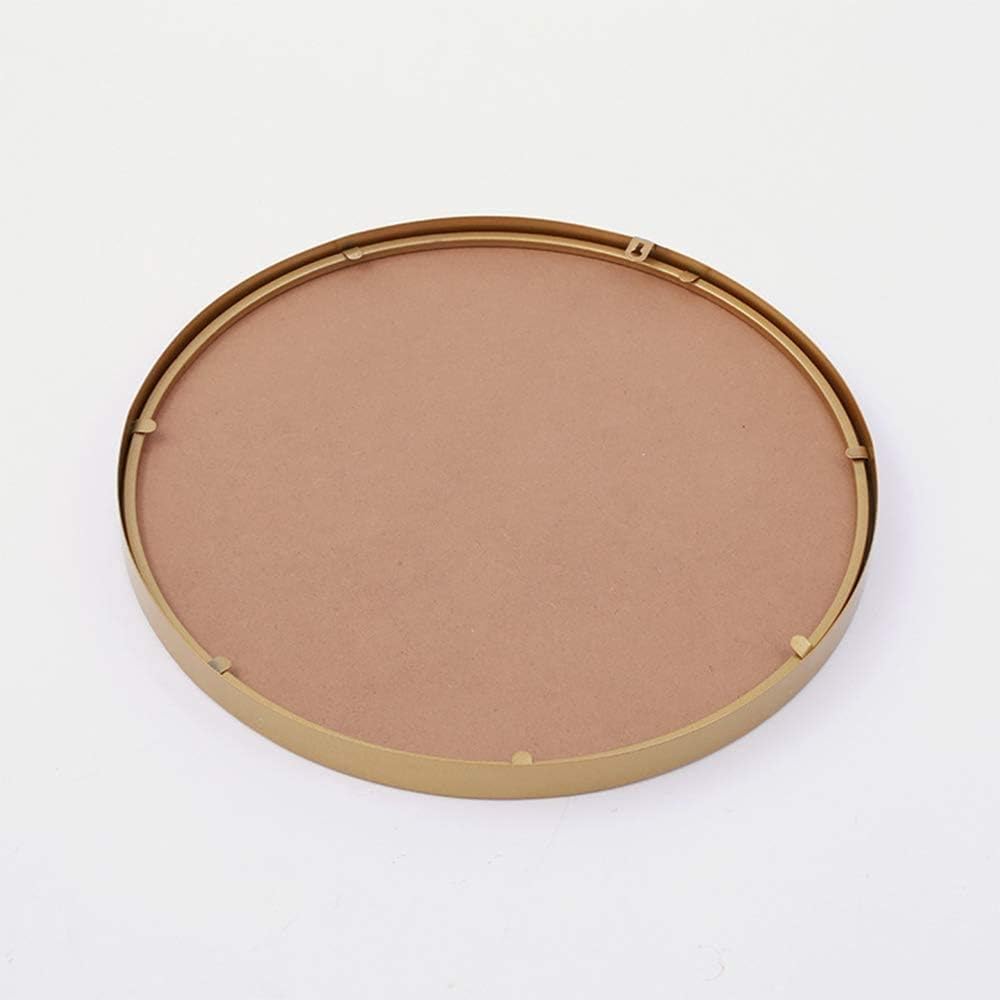 Wall-Mounted Bathroom, Simple Powder Room, Round Makeup, Bedroom, 40 * 40/50 * 50/60 * 60cm Golden Bathroom (Size : 60cm) ()