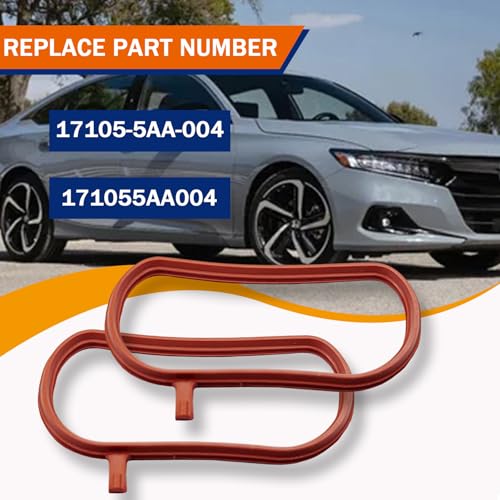 Image of 4PCS Engine Intake Manifold Gasket Fit for Honda CR-V Accord Civic 1.5L 2016 2017 2018 2019 2020 2021 2022 Rubber Material Replace for 17105-5AA-004 171055AA004