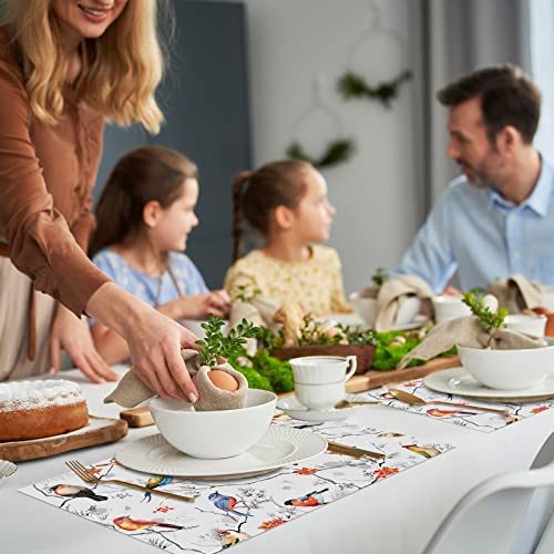 100 Pack Bird Paper Placemats Disposable Rectangle Colorful Place Mat Bulk For Spring Summer Wedding Dinner Table Setting Bridal Shower Holiday Party Decor 10 X 14 Inch #TOP3