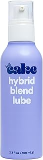 Hello Cake Hybrid Lube – Smooth & Slick 2-in-1 Blend of Silicone and Water-Based Personal Lubricant, Toy Safe, Condom Friendly Lube for Men, Women, and Couples, 3.3 fl oz