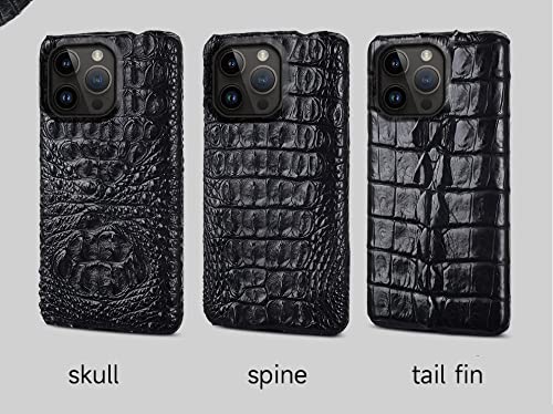 Luxury 3D Crocodile Pattern Leather Phone Case For Iphone 11 12 13 14 Pro Max 12 Mini Xr X Xs 6 6S 7 8 Plus Se 2020 Luxury Back Cover,Skull,For Iphone 14 Pro #TOP4