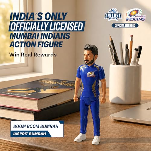 Image of Action Figure, 7 Inch Jasprit Bumrah, IPL Edition | 360 Rotatable Head, For Fans & Collectors