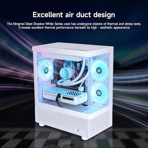 Image of NINGMEI Performance Gaming Desktop PC - AMD Ryzen 7 /9 CPU, RTX 50 Series GPU, 32 GB DDR5 RAM, 2 TB NVMe SSD, Windows 11 Pro - VR Ready, Ray Tracing, USB-C, Wi-Fi 6 - Fast Load, Smooth 4K Gaming