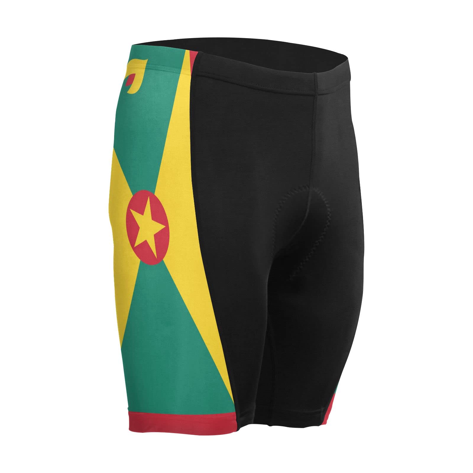 Grenada Flag Men's Bike Shorts Padded Cycling Bicycle Biking Shorts Tight Multicolor