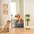 Safety 1st Vintage Wood Baby Gate with Pressure Mount Fastening (Gray)
