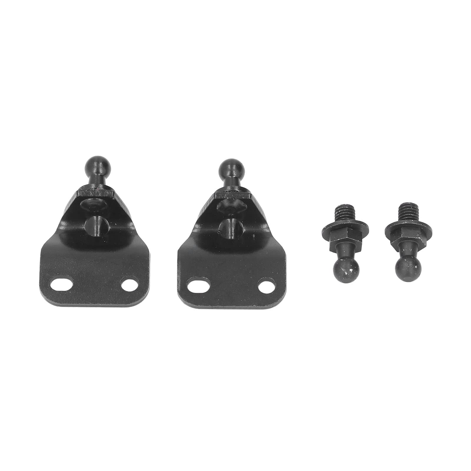 Photo 1 of 10MM Ball Stud Mounting Bracket, 4 PCS Black Metal Ball Stud Mounting Bracket for Gas Struts Supports Shocks Spring Prop