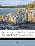 gesetzblatt baden-württemberg 2009  Gesetzblatt Fur Das Land Osterreich, Volume 66...