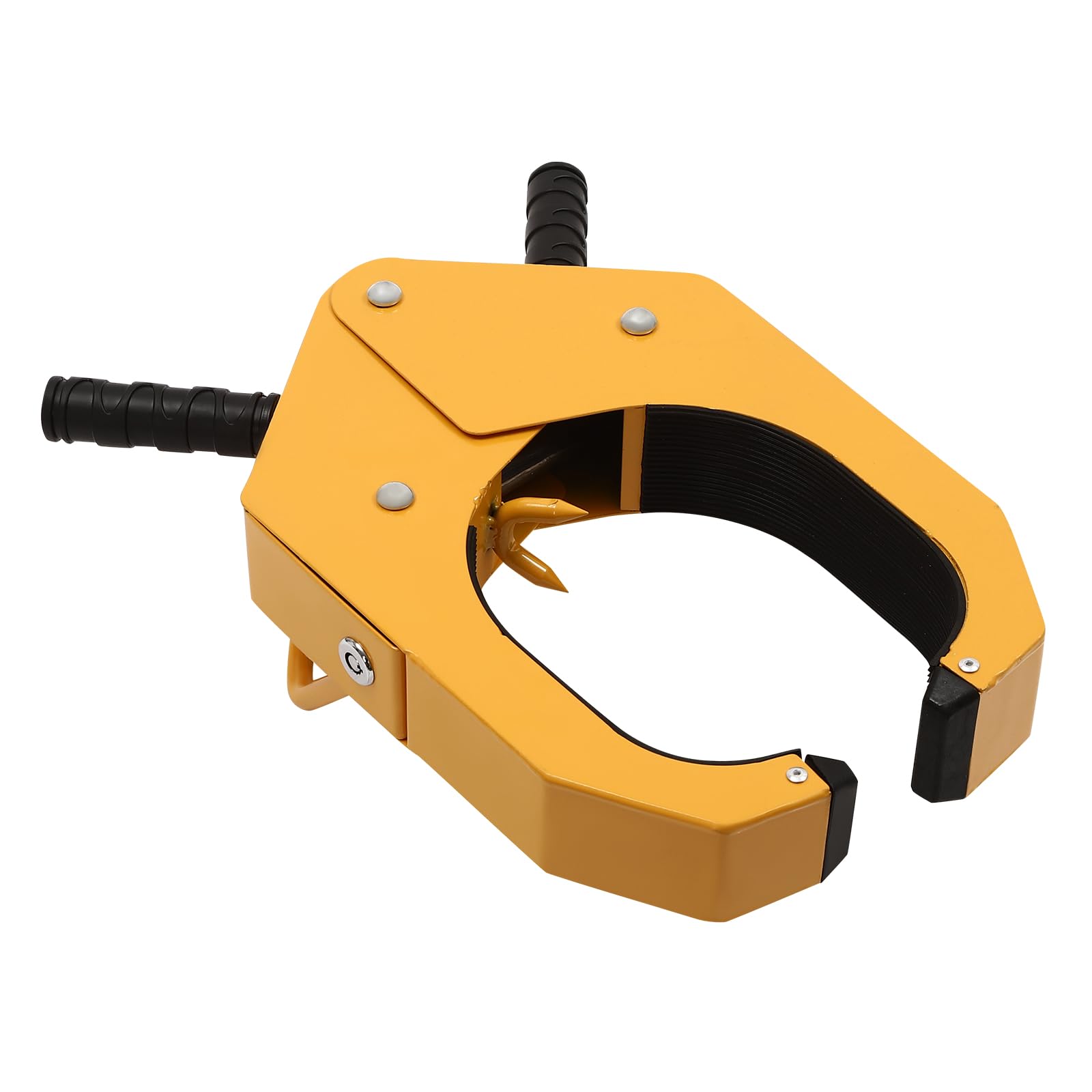 Sabot de roue 40 x 28 x 13,5 cm - Largeur de pneu applicable : 38 cm - Avec 1 verrou de serrage de roue, 1 manivelle, 2 clés