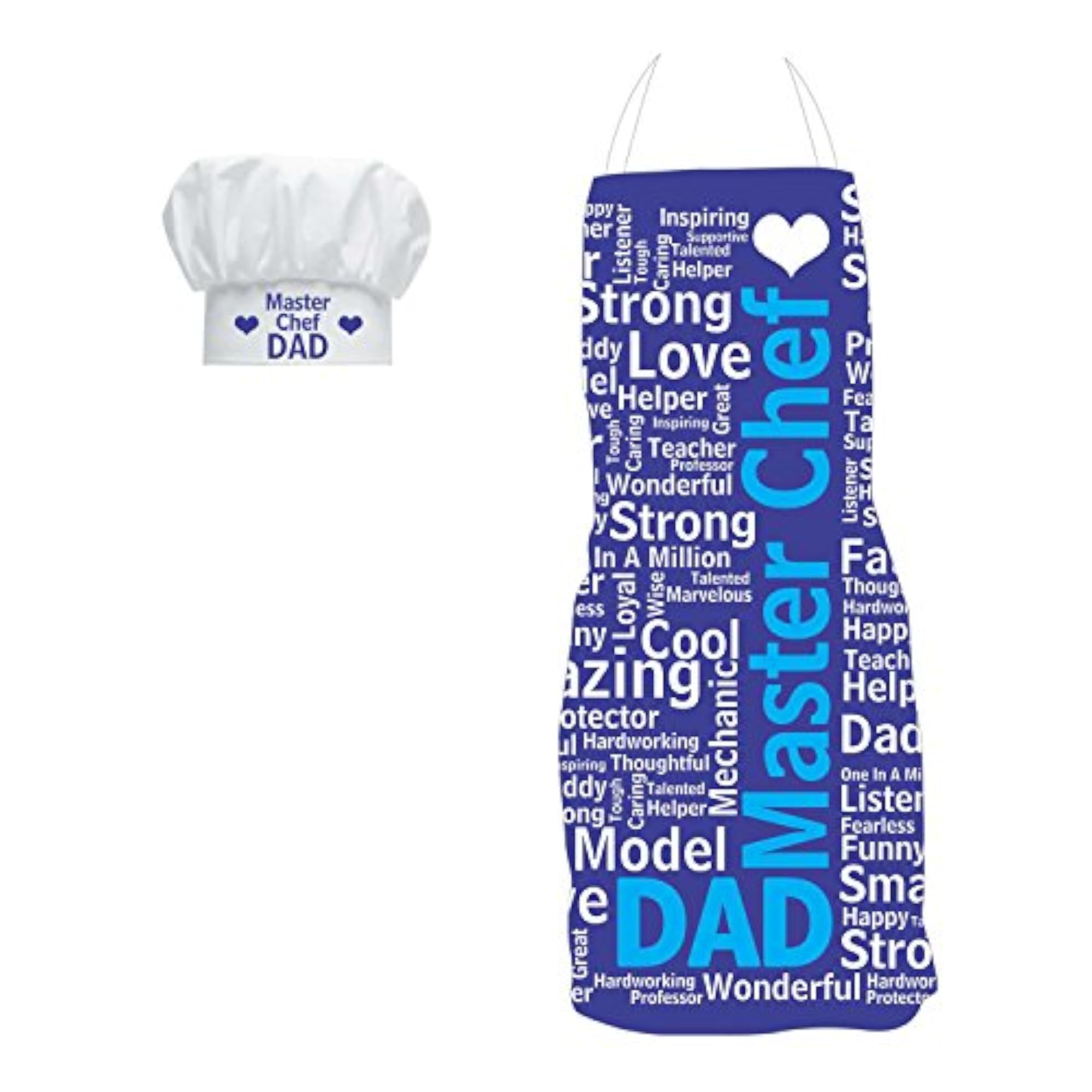Yaya Cafe Super MasterChef Dad Apron with Chef Hat