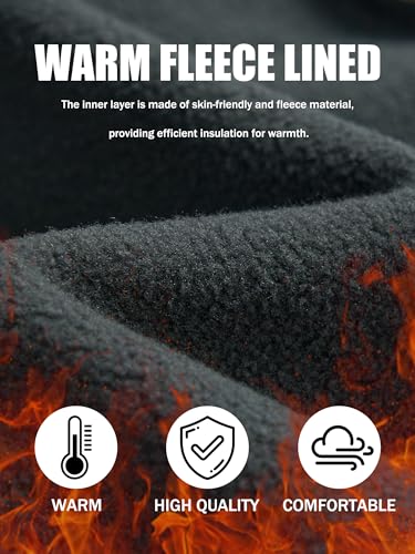 Men's Hiking Snow Ski Pants Softshell Fleece Lined Winter Water Repellent Outdoor Fishing Cargo Pants3