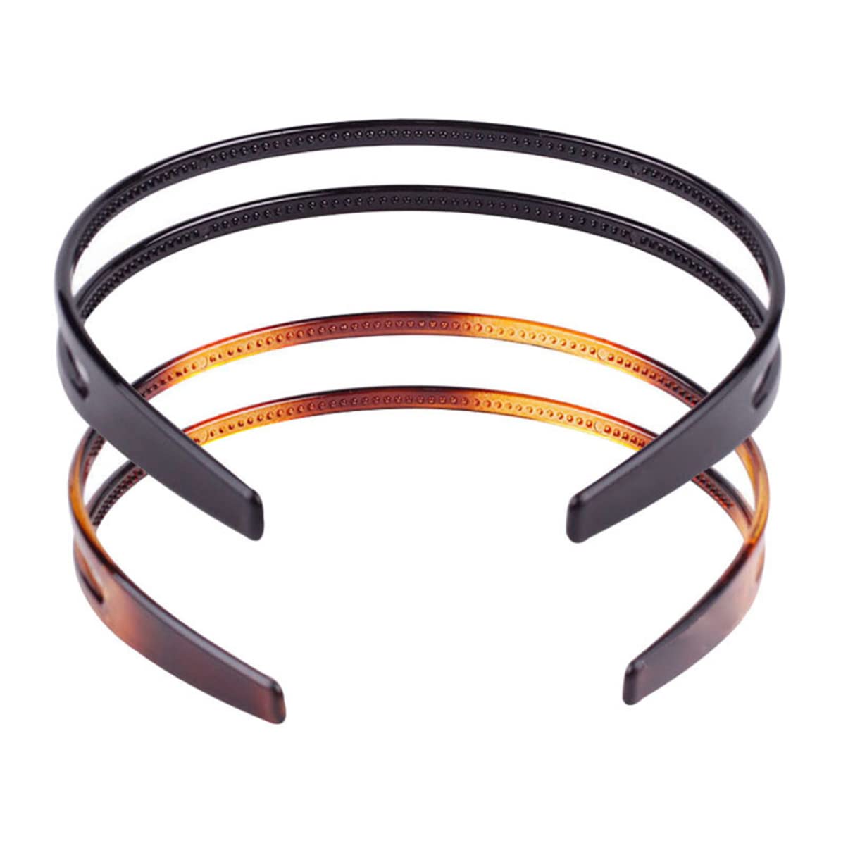 FRCOLOR 18pezzi Cerchietto Antiscivolo Doppia Riga Con Denti Per Donne e Ragazze Accessori Eleganti Per Ogni Occasione e Uso Quotidiano