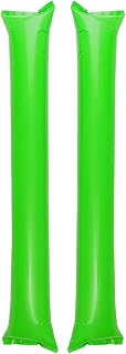 Thunder Sticks 20pcs Colorful Long Balloon Inflatable Fuel Stick Wholesale Clapping Sports Party Cheer Props Noise Maker for Sporting Cheers Spirit Basketball Football Dan(Green)