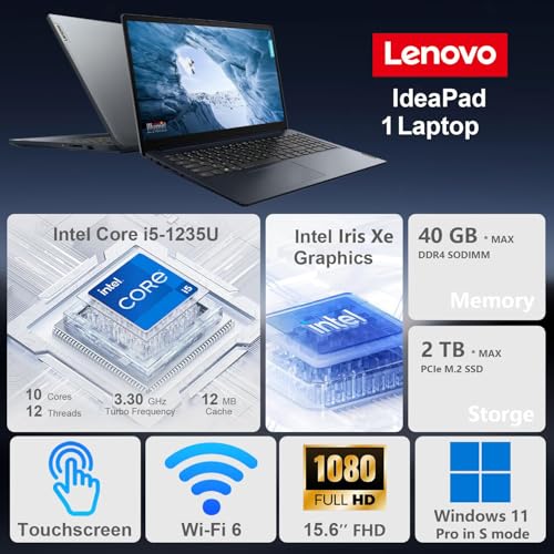 Image of Lenovo V15 15.6 inch FHD Business Laptop Computer, Intel Dual-Core Processor, 4GB DDR4 RAM, 512GB PCIe SSD, AC WiFi, Bluetooth 5.1, RJ-45, Type-C, HDMI, Numeric Keypad, Windows 11 Pro, Befec-Toy