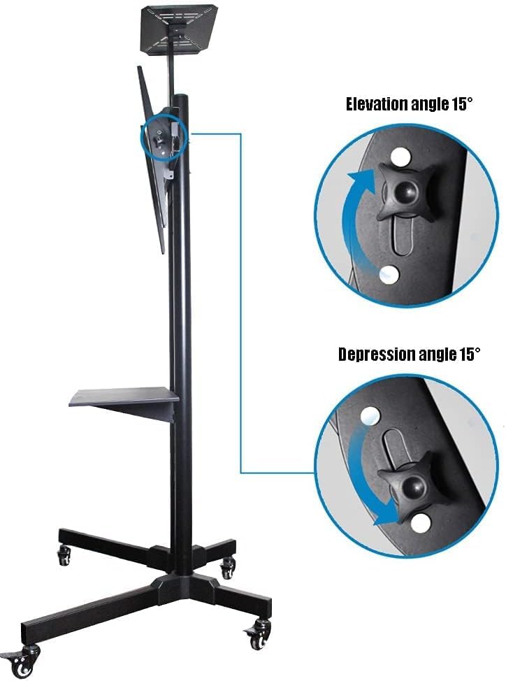 Soporte móvil para TV con ruedas universal, 32-65 pulg miniatura 3
