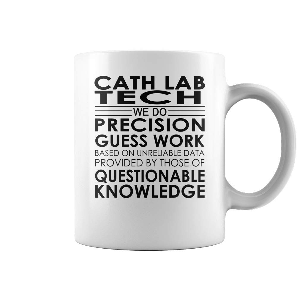 Cath Lab Tech Precision Guess Work Job Title Mug - Coffee Mug (White)