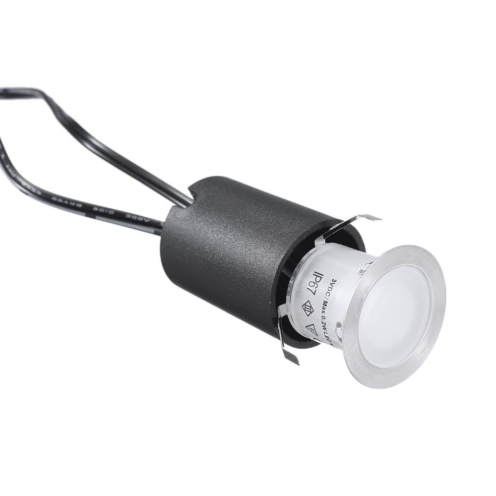 Lixada 3,2 V 0,2 W Mini Faretti Incasso Ricarica Solare LED Lampada da Giardino Sensing IP65 Impermeabile per Giardino Percorsi Metropolitana Pavimento Bagno 8PCS / 6PCS