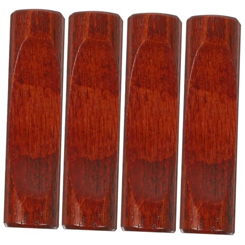 Wakauto 4Pcs Wooden Chopstick Rest Rustic Spoon Fork Holder for Dining Table Decor for Home Cafe Restaurant Use Prevents Utensils From Touching Table