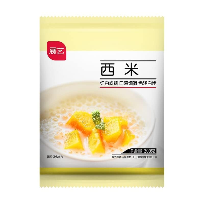 Miniatura 2 de Blanco pequeño sagú 10.58 oz leche té postre sagú rocío fruta pescado materia prima (10.5oz.) sagú