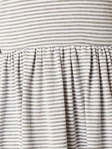 Image of Miss Chase Women's Grey and White Striped Skater Dress