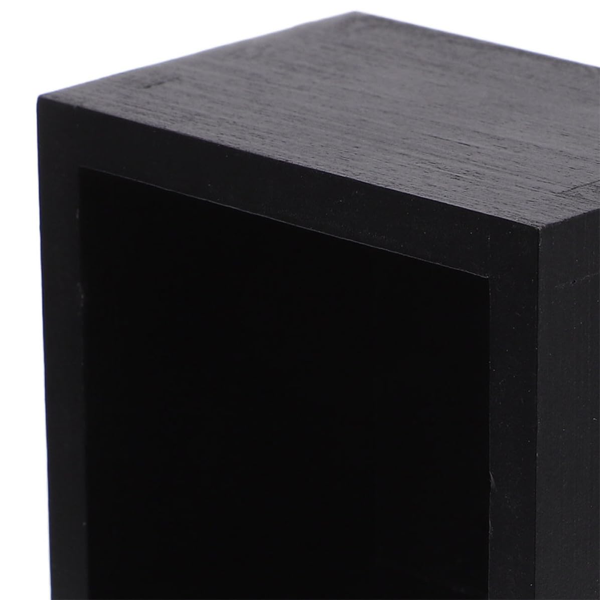 Operitacx 3 Stück Japanisches Sake Becher aus Schwarzem Holz mit Quadratischem Design und Duftverstärkung für Sushi Restaurants und Vielseitige Nutzung