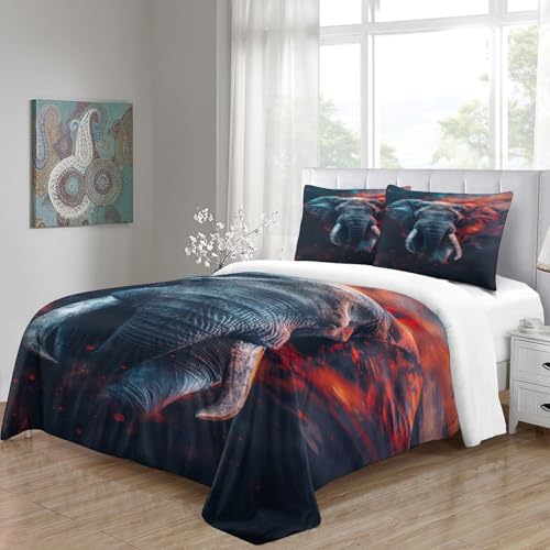 Housse de couette élephant fourmi 140x200 microifbre - 5