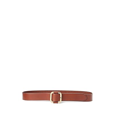 Lauren Ralph Lauren Slide Buckle Leather Belt Women