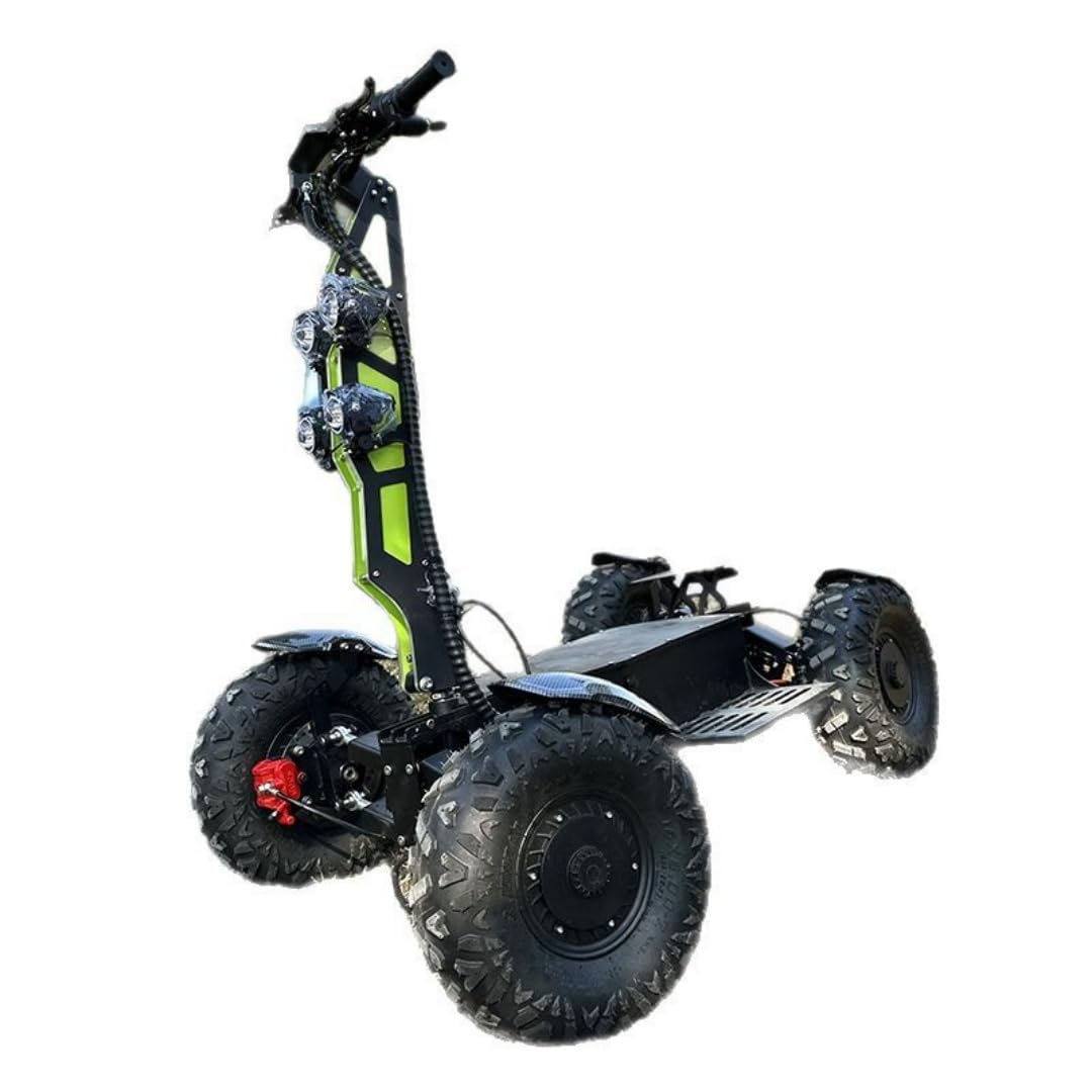 16 Inch 12000W Foldable Off-Road Electric Scooter Four-Wheel Drive All Terrain Vehicle Top Speed 100km h 120km Range