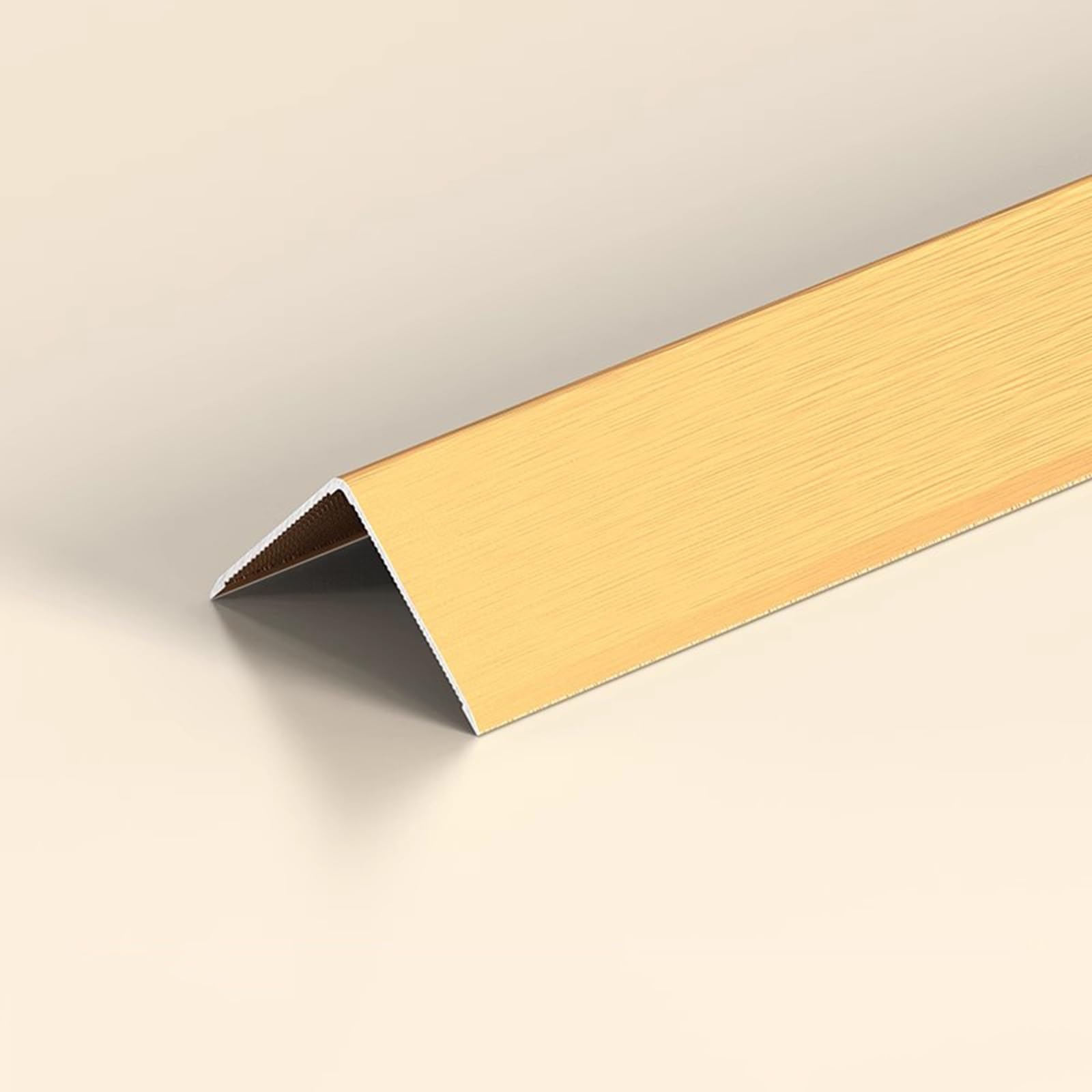 Narożniki Ścienne Ze Stopu Aluminium, 3 Sztuki * 0,9 M Listwa Dekoracyjna W Kształcie Litery L Kąt 90°, Do Schodów Wewnętrznych I Zewnętrznych/Narożników(Brushed Titanium Gold,15x15mm)
