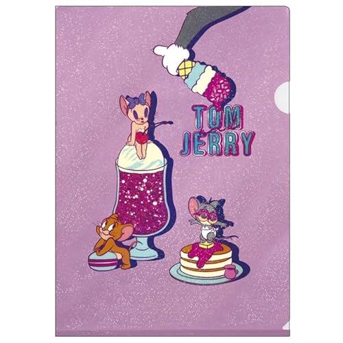 カミオジャパン トムとジェリー A4シングルクリアファイル パープル 254930 トムジェリ