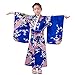 Japanisches Traditionelles Kostüm Kinder Baby Mädchen Blumen&pfau Mit Obi-gürtel Kimono Cosplay Japanisch Robe Schule Leistung Halloween Karneval Party Mädchen Verkleidung Kostüm Japanischen Kleid