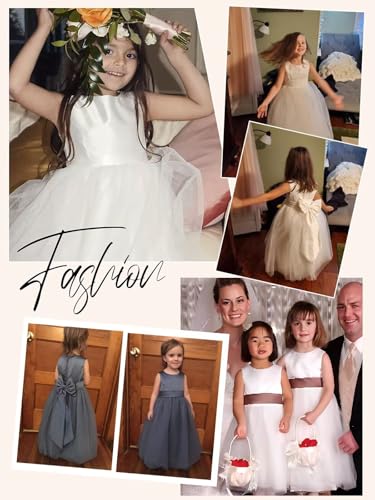 JISISANG Elegant Sleeveless Toddler Girls' Party Dress - Perfect for Special Occasions3