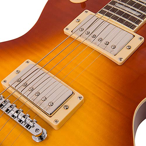 VINTAGE V100 ReIssued Guitare électrique Citron Drop - Les Beatles, Paul McCartney, John Lennon, RIngo Starr, George Harrison VINTAGE V100 ReIssued Guitare électrique Citron Drop – Image 7