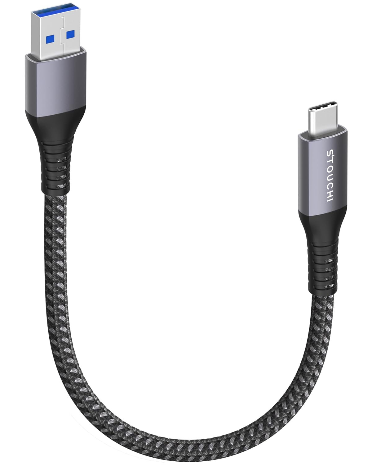 Stouchi πππππ USB C Cable 0.5M USB 3.1 Gen 2 Nylon Braided Fast Charging Data Transfer Cable,USB A to USB C Charger for Android Auto,CarPlay,Samsung Galaxy S24 S23 S9,iPhone 16 Pro,Hard Drives