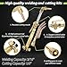 Upgraded Oxygen and Acetylene Gas Torch and Welding Kit Portable Cutting Torch Kit 17-Piece Oxygen Acetylene Torch Kit with 3 Rods and 1 Cutting Nozzle Heavy Duty Oxygen and Acetylene Torch Kit