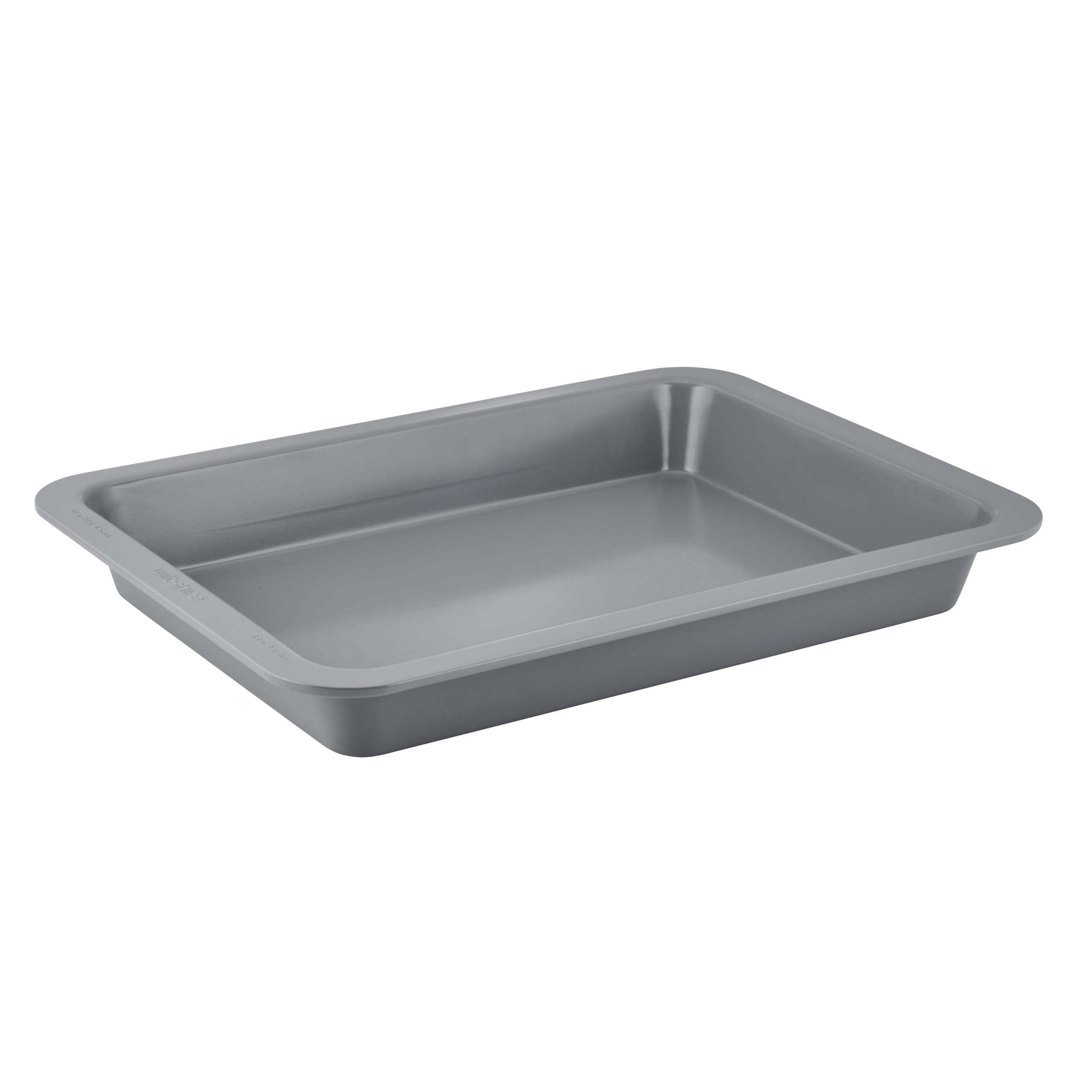Wiltshire Colour Rush Slice Tin, Shale Grey, PFOA PTFE Free, Robust Brownie Cake Pan, Non-Stick Coating, Rectangular Coated Baking Pie Tin, Cake Mould, Sheet Steel Bakeware, Internal 33x23x4.5cm