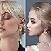 JMScape 45 Pairs Gold Earrings Set for Women, Fashion Drop Dangle Earrings Statement Vintage Acrylic Hoop Pearl Studs Hypoallergenic Earrings Multipack for Valentine's Day Gifts