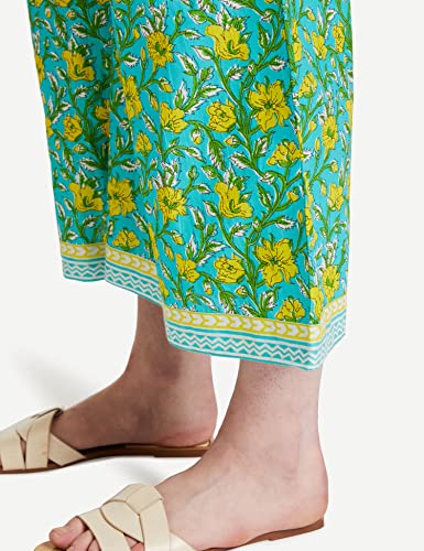 Image of Amazon Brand - Myx Women's High Rise Cotton Relaxed Fit Palazzo (Available in Plus Sizes)