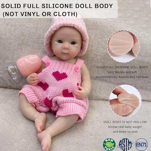 Muñeca Reborn de Silicona Realista de 12 Pulgadas miniatura 4
