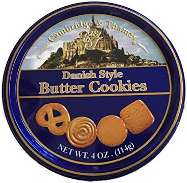 Danish Style Butter Cookies 4 Oz Mini Tin (1 Tin)