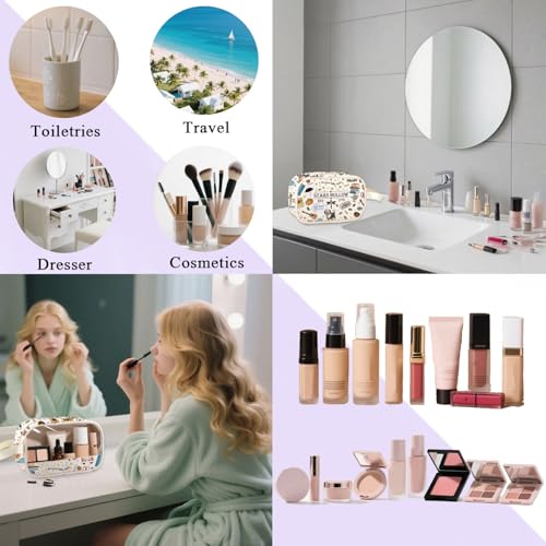 ENSIANTH Stars Hollow TV Show Inspired Toiletry Bag Lukes Diner Gift Dragonfly Inn Lorelei Rory Fans Clear Makeup Bag (Hollow Clear MU)3