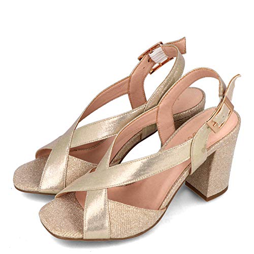 Menbur 21419 Sandalen Frau Gold 37