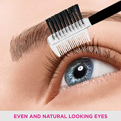 Image of Vega 2 in 1 Mini Make up Brush, Eye Applicator and Eye Groomer (Pack of 2)