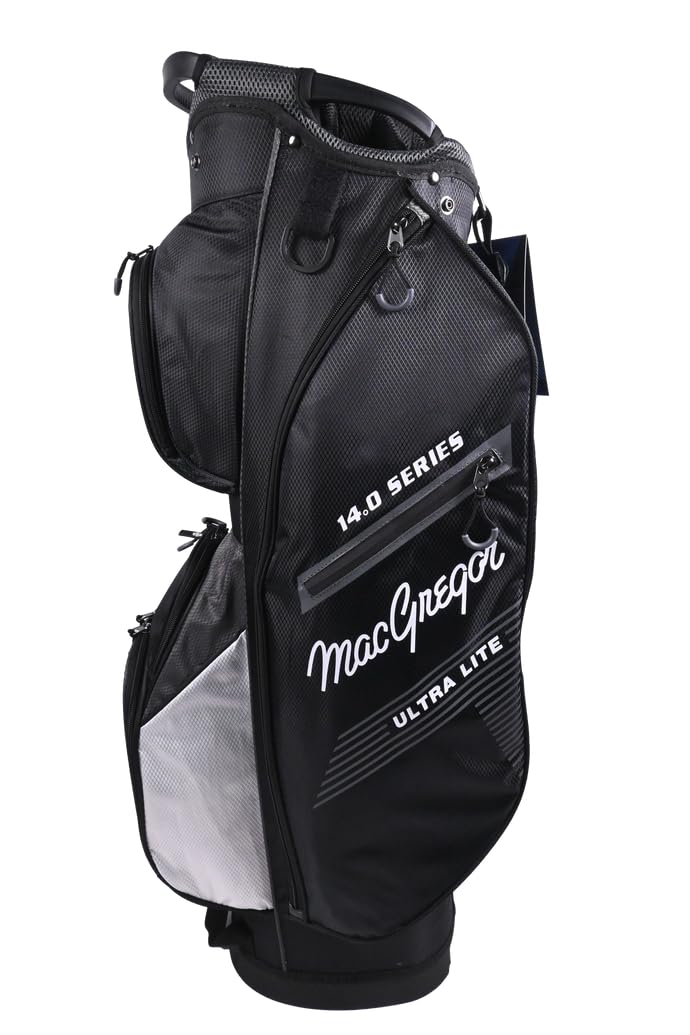 MacGregor Winton Ultra Light 14-Way Golf Cart Bag – Lightweight Golf Bag with 14 Dividers, 7 Zipped Pockets, Premium Storage, Durable Cart Design, Full Length Club Dividers