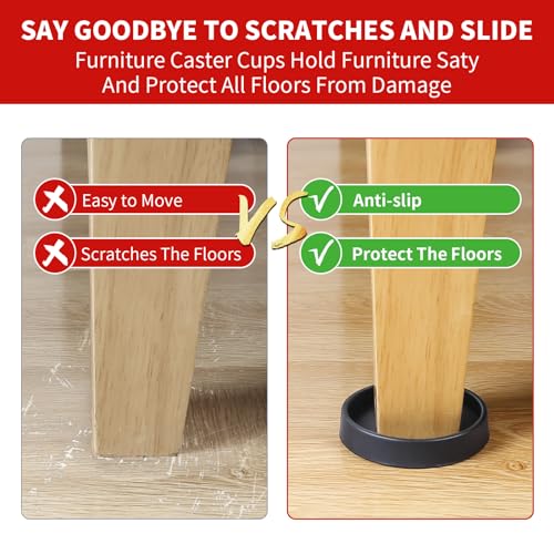 Ezprotekt Z-31 Non Slip Furniture Coasters - 2.5 Inch Non Skid Furniture Pads thumb #3