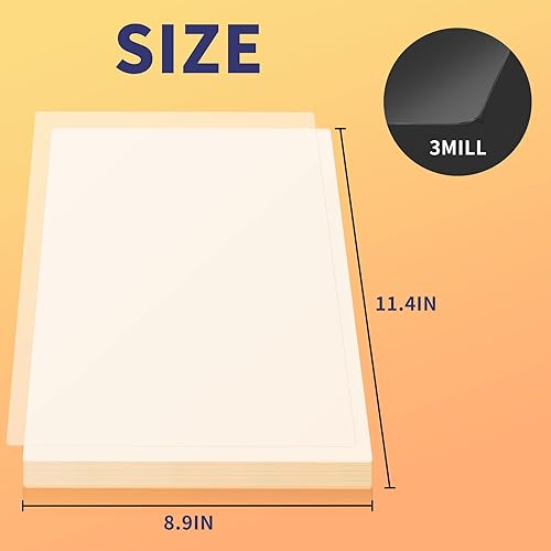 Miniatura 2 de Fundas térmicas plastificadas MFLABEL de 8.9 x 11.4 pulgadas de grosor