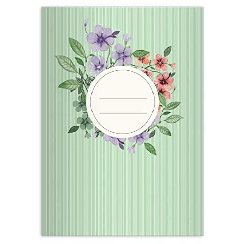 Kartenkaufrausch 16 Edle Vintage DIN A4 Schulhefte Cover