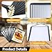 FLK Tech 8.5 x 11 Inch Menu Covers, 10 Pack 2 Page 4 View Menu Holder, Restaurant Menu Cover Fits 8 1/2