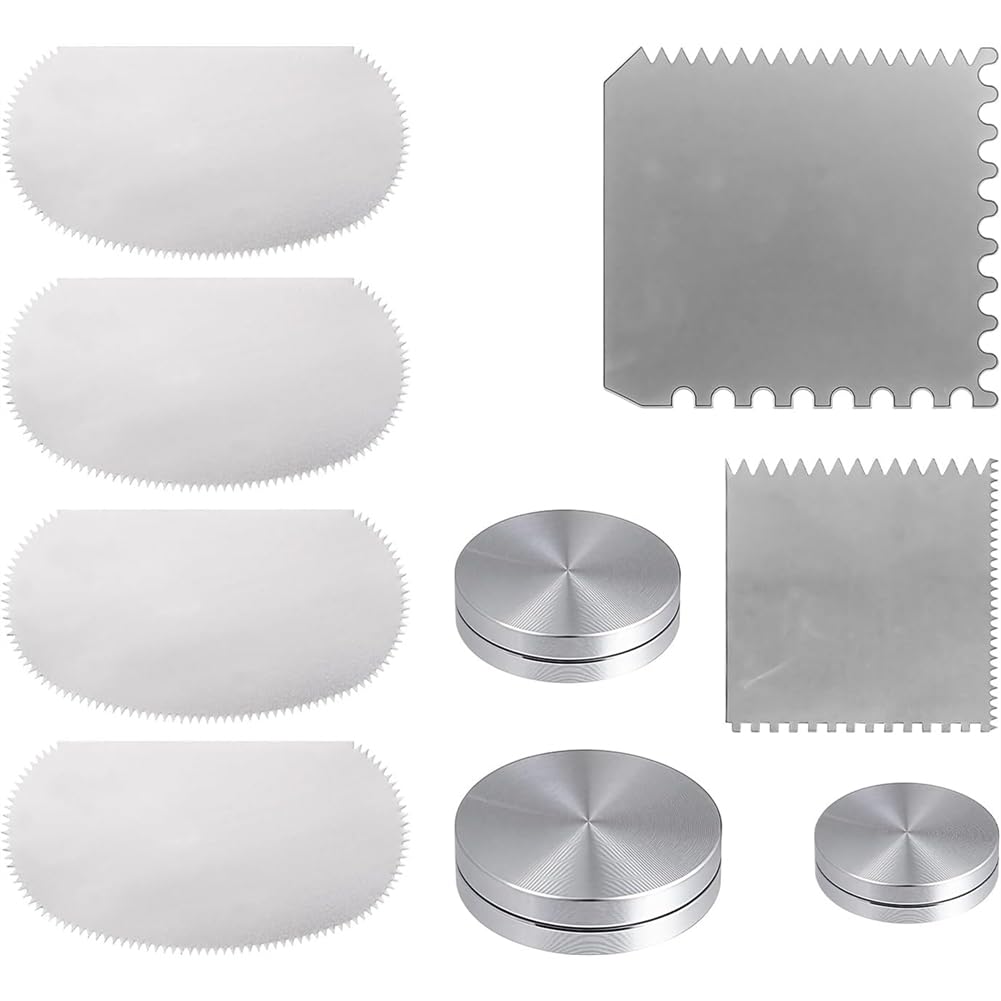 Littimoon Stainless Steel Clay Scraper&Throwing Trimming Spinner Tool (30mm/38mm/45mm) Ceramics Clay Sculpting Tools for Texturing
