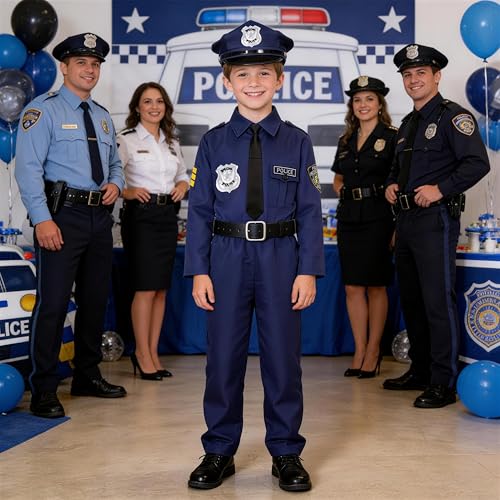 Disfraz de Policía para Niños Uniforme para Halloween miniatura 3
